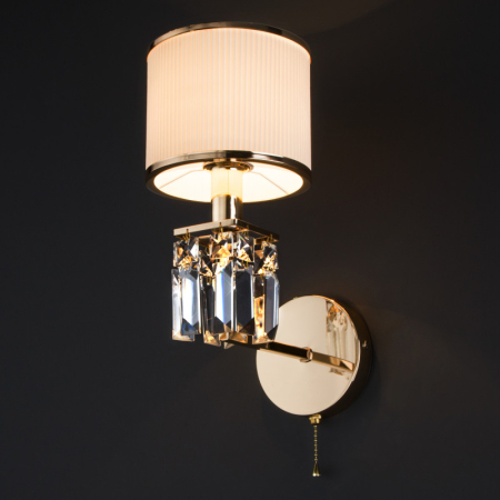 Бра Eurosvet 10129/1 золото/прозрачный