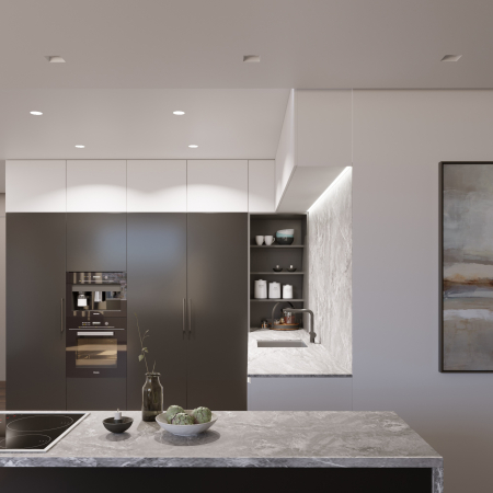 MAIA 80 FLAT Встраиваемый потолочный гипсовый светильник