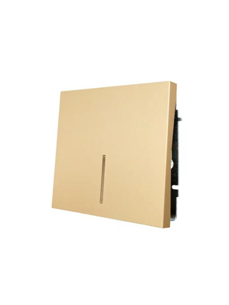 Выключатель 1-кл. с индик. СП ZIMA IP20 10А безвинт. зажим зол. LEZARD 704-3688-111QC