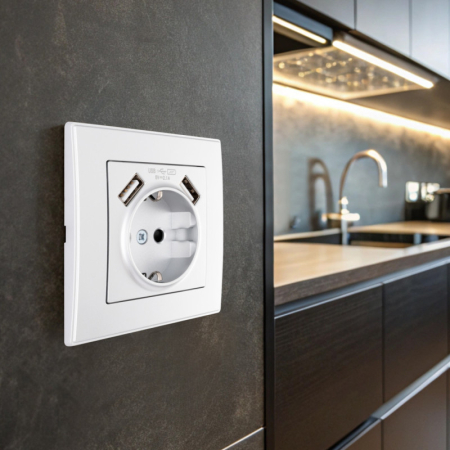 Розетка Arte Milano SET06-1-47-1 silver