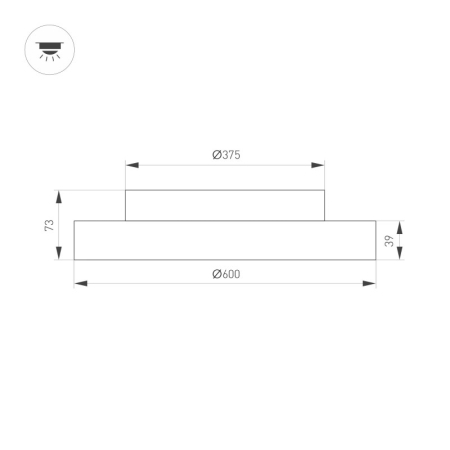 Накладной светильник Arlight 054800