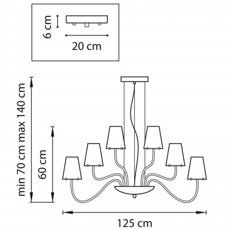 Подвесная люстра Lightstar 758214