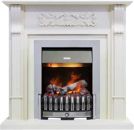 Dimplex Каминокомплект Venice - Фактурный белый с очагом Danville Chrome FB2