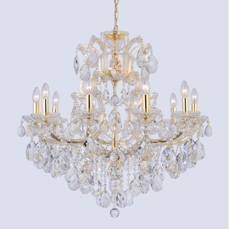 Crystal Lux Люстра Crystal Lux ISABEL SP11 GOLD/TRANSPARENT