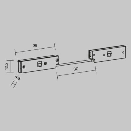 Коннектор Maytoni Technical TRA184CPC-1B-7.5