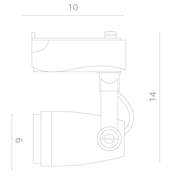 Светильник на шине ARTE Lamp A5910PL-1BK