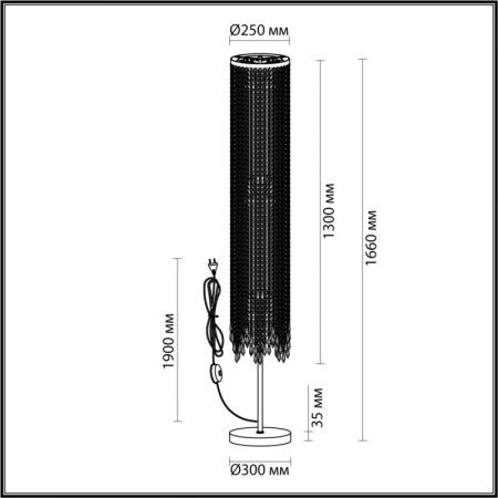 Торшер Odeon Light 5028/3F