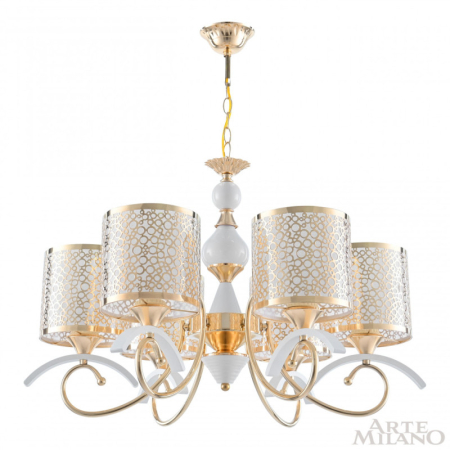 Подвесная люстра Arte Milano 309787/6 Wh/Gd
