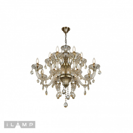 Подвесная люстра iLamp 61079-8+4 BR