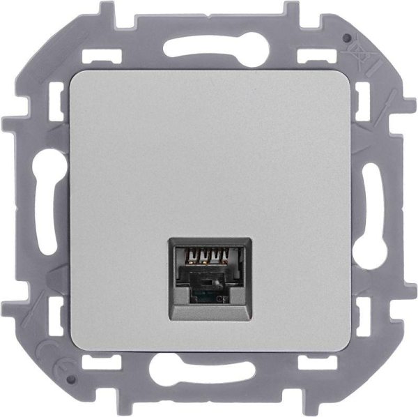 Розетка компьютерная Inspiria RJ45 кат.5E UTP алюм. Leg 673827