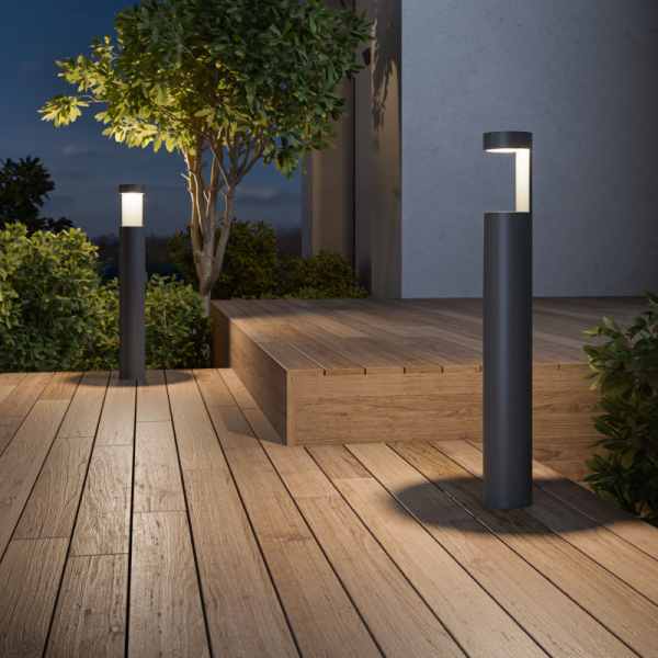 Садово-парковый светильник Elektrostandard 1640 TECHNO LED Nimbus Серый (35126/F)