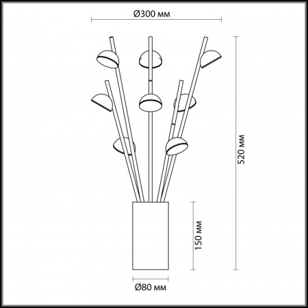 Настольная лампа Odeon Light 4156/24TL