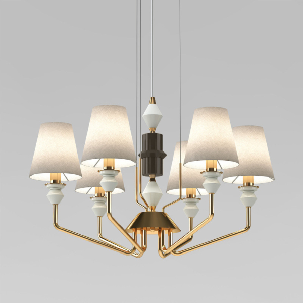 Подвесная люстра Eurosvet 101012/6 латунь Smart