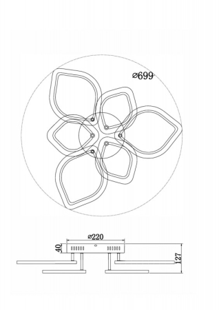 Накладная люстра Freya FR10016CL-L72W