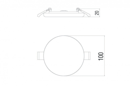 Влагозащищенный светильник Donolux DL20091/8W White R