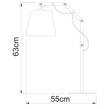 Настольная лампа ARTE Lamp A5700LT-1WH