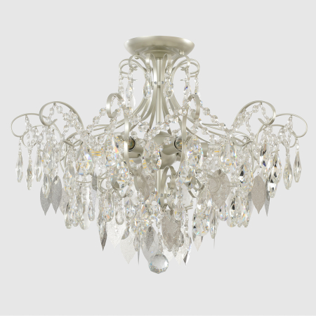 Crystal Lux Светильник потолочный Crystal Lux ESMIRALDA PL6 SILVER