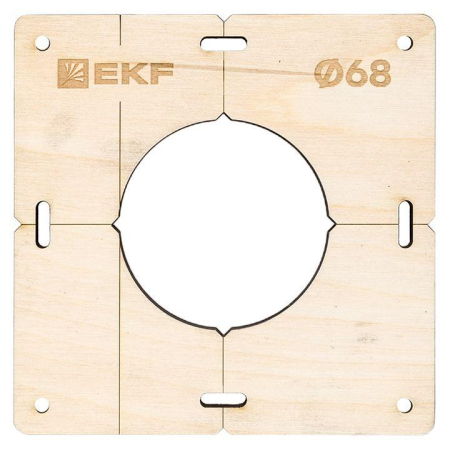 Комплект шаблонов для подрозетников d68мм Expert EKF sh-d68-k