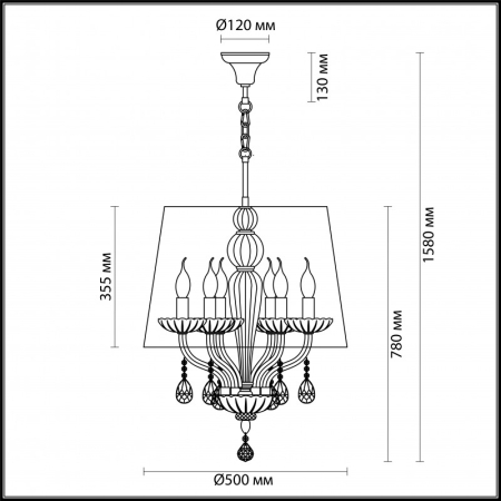 Подвесная люстра Odeon Light 4195/6