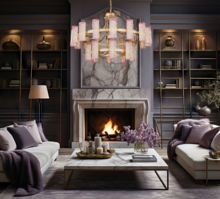 Подвесная люстра Fluorite FL1090-24P