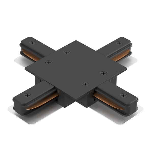Crystal Lux Соединитель X-образный (однофазный) для встраиваемого шинопровода Crystal Lux CLT 0.2211 04 BL