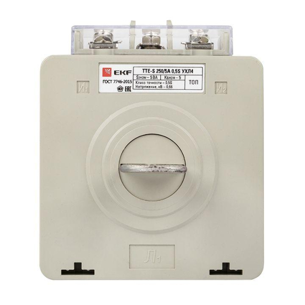 Трансформатор тока ТТЕ-А 250/5А кл. точн. 0.5S с клеммой напряжения PROxima EKF tte-S-250-0.5S