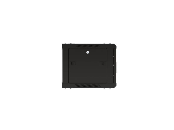 Шкаф настенный 19дюйм TERACOM PRO 9U 600х450мм дверь стеклянная с замком-ручкой черн. EKF TRP-WLL-0964-40B