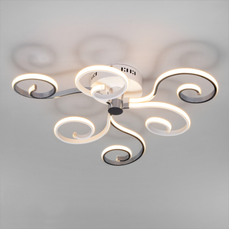 Накладная люстра Eurosvet 90149/3 белый/хром