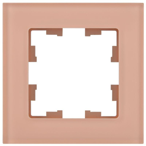 Рамка 1-м BRITE РУ-1-2-БрП стекло перс. матов. IEK BR-M12-G-31-K96