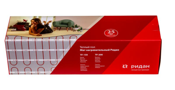 Комплект "Теплый пол" (мат) TF-200 1600Вт/8кв.м 230В Ридан 21RT0441R