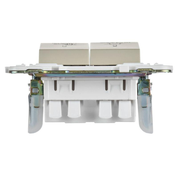 Выключатель 2-кл. SKANDY 10А SK-V16B для отелей с индикацией беж. IEK SK-V20-2-10-K10