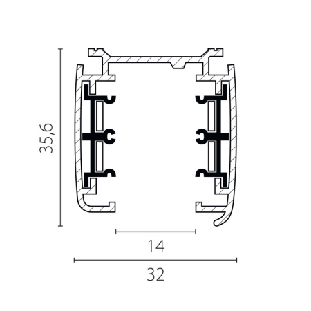 Шинопровод Lightstar 504025-F