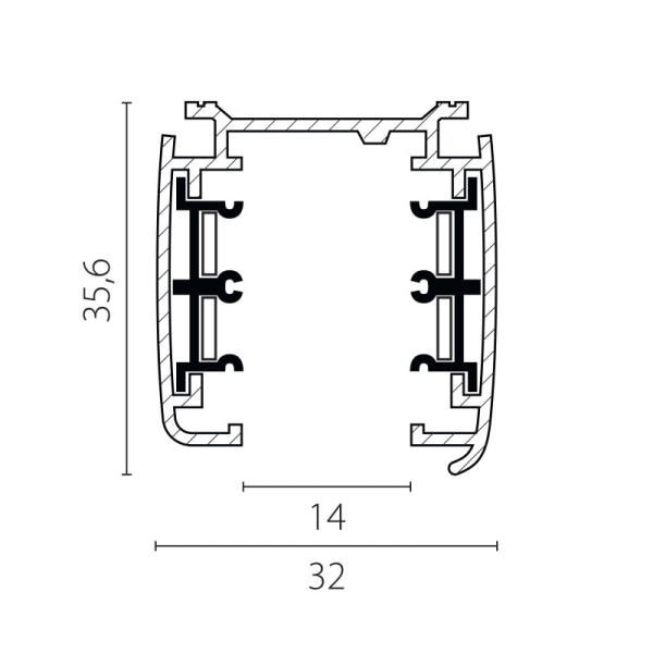 Шинопровод Lightstar 504028-F