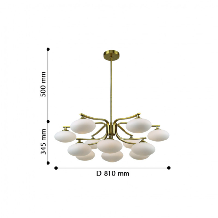 Люстра на штанге Favourite 2513-13P