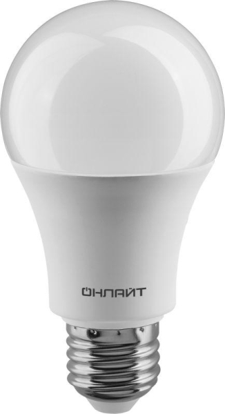 Лампа светодиодная 90 408 OLL-A60-27-230-6.5K-E27 (PRO 90-240В) ОНЛАЙТ 90408