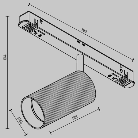 Светильник на шине Maytoni Technical TR097-2-12W4K-M-BW