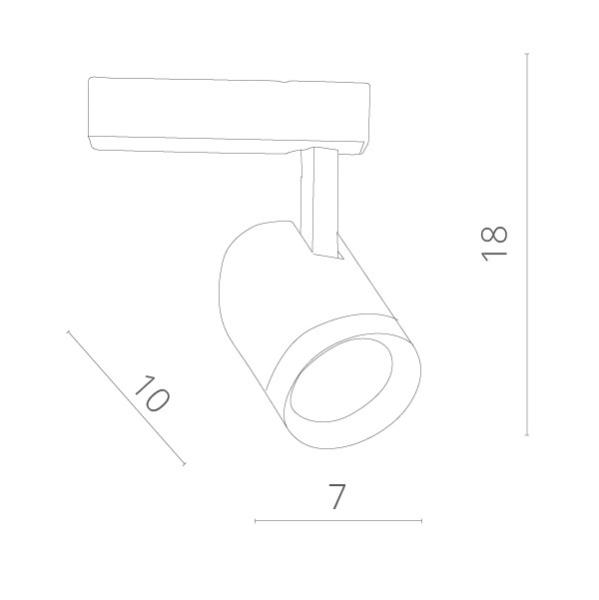 Светильник на шине ARTE Lamp A1710PL-1WH