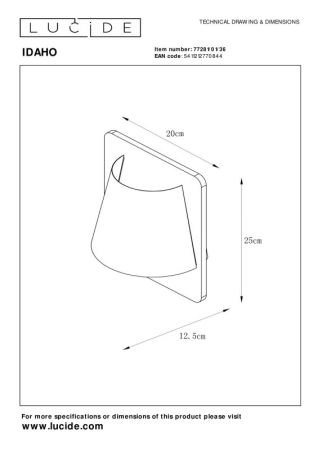 Бра LUCIDE 77281/01/36