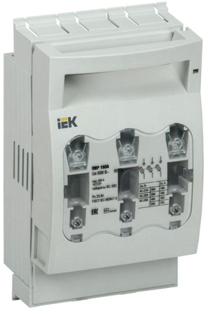 Выключатель-разъединитель-предохранитель 160А KARAT IEK SRP-10-3-160