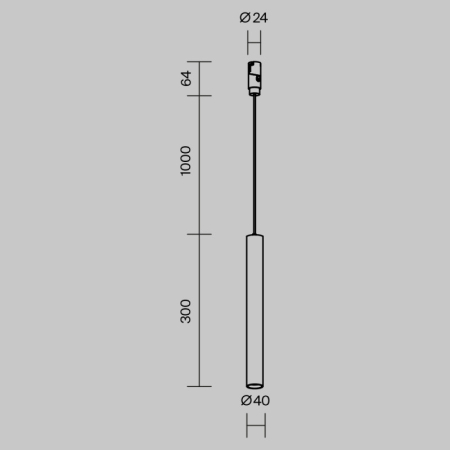 Светильник на шине Maytoni Technical TR210-1-5W3K-M-B