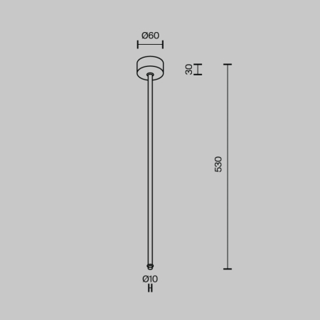 Подвесной комплект Maytoni Technical CA030C-SL-L500-B