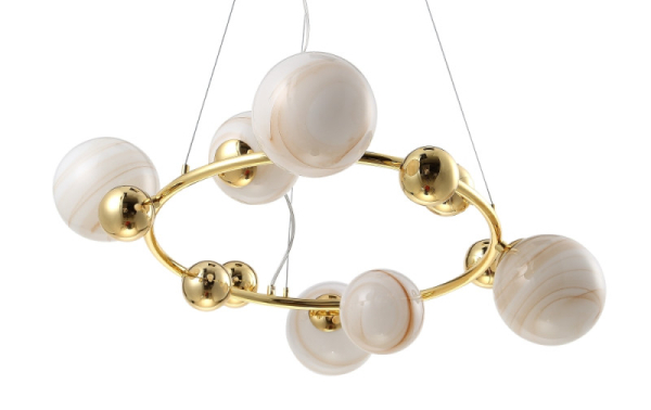 Подвесная люстра Crystal Lux SALVADORE SP6H GOLD