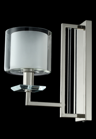 Crystal Lux Бра Crystal Lux NICOLAS AP1 NICKEL/WHITE