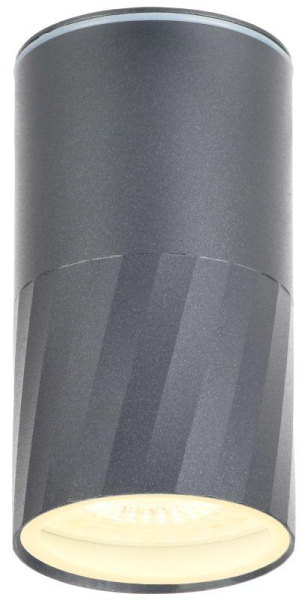 Светильник 5222 GU10 IP65 уличный потолочный сер. IEK LT-UPU0-5222-GU10-1-K03