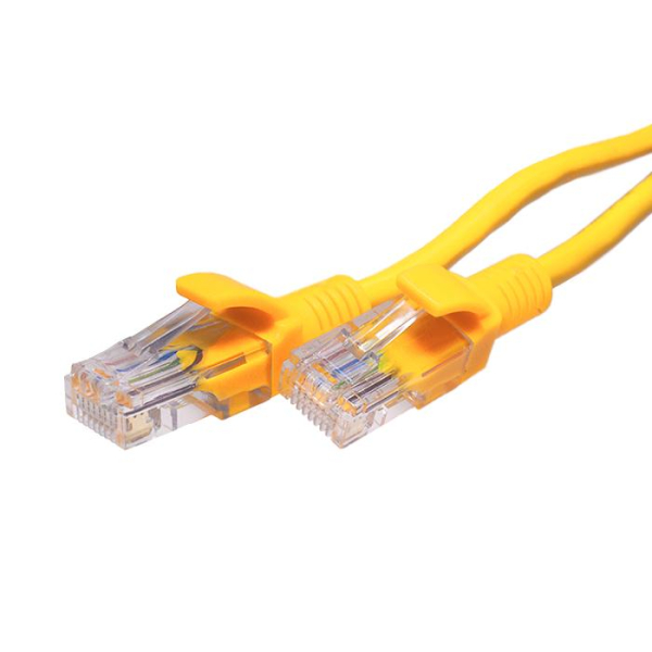 Патч-корд UTP 5e 4х2 26AWG (7х0.16мм) Cu LSZH 5м желт. SUPRLAN 10-0165