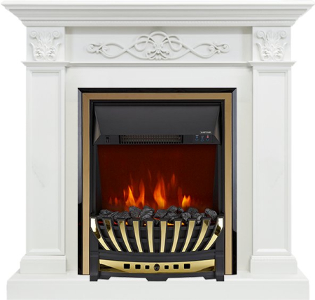 Royal Flame Каминокомплект Verona - Белый дуб с очагом Aspen Gold