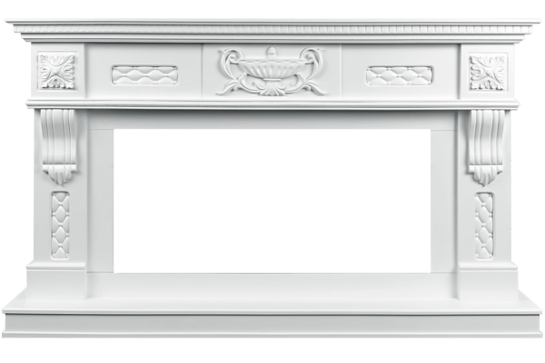 Royal Flame Каминокомплект Corsica - Матовый белый с очагом Vision 42 LOG LED