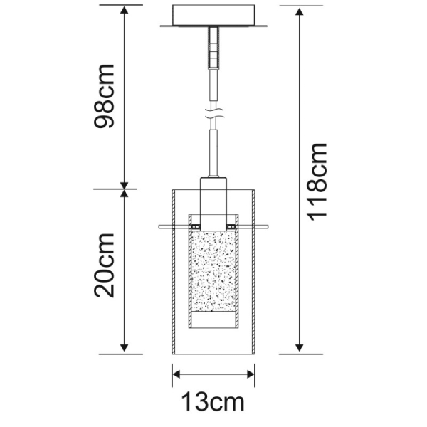 Подвесной светильник ARTE Lamp A2300SP-1CC