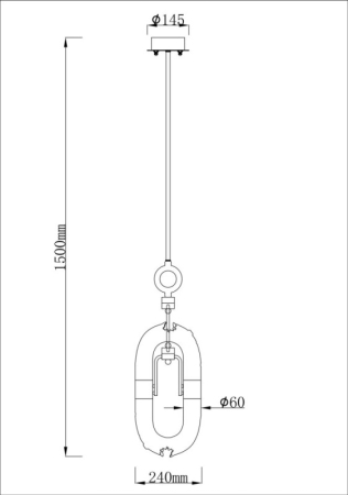 Подвесной светильник Fluorite FL1100-1P1