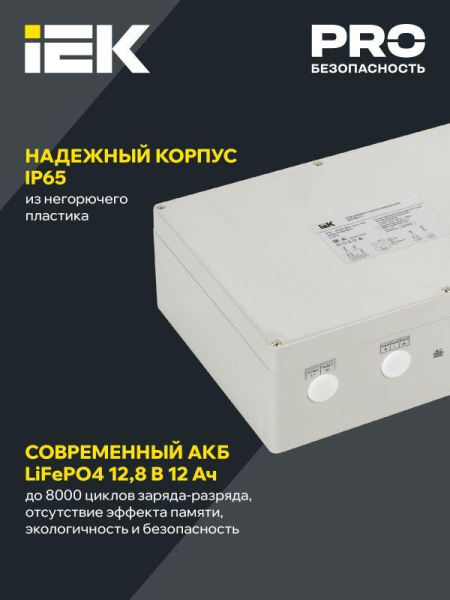 Блок аварийного питания БАП200-1.0 универс. для LED IP65 IEK LLVPOD-EPK-200-1H-U